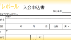 申込書 テンプレボール