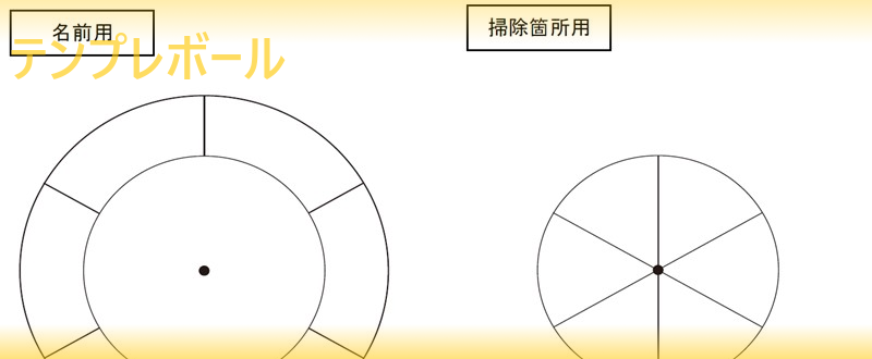 掃除当番表のテンプレート 円形で見やすい 会社で使えて作り方もシンプル ダウンロードは無料 エクセル ワード Pdf テンプレボール